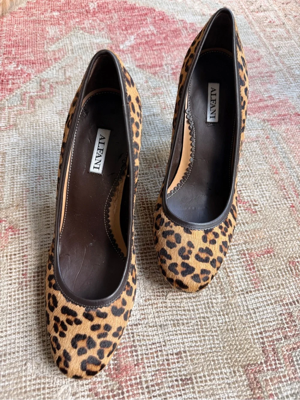 Alfani Leopard-Print Platform Pumps - Black & Brown